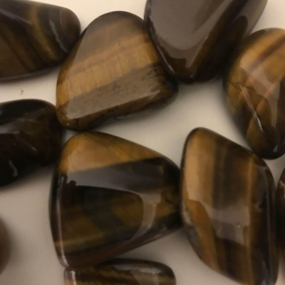 Small tigers eye stones crystals two pieces per order
